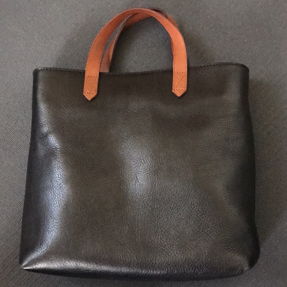 Madewell Zip-Top Transport Crossbody Black Brown